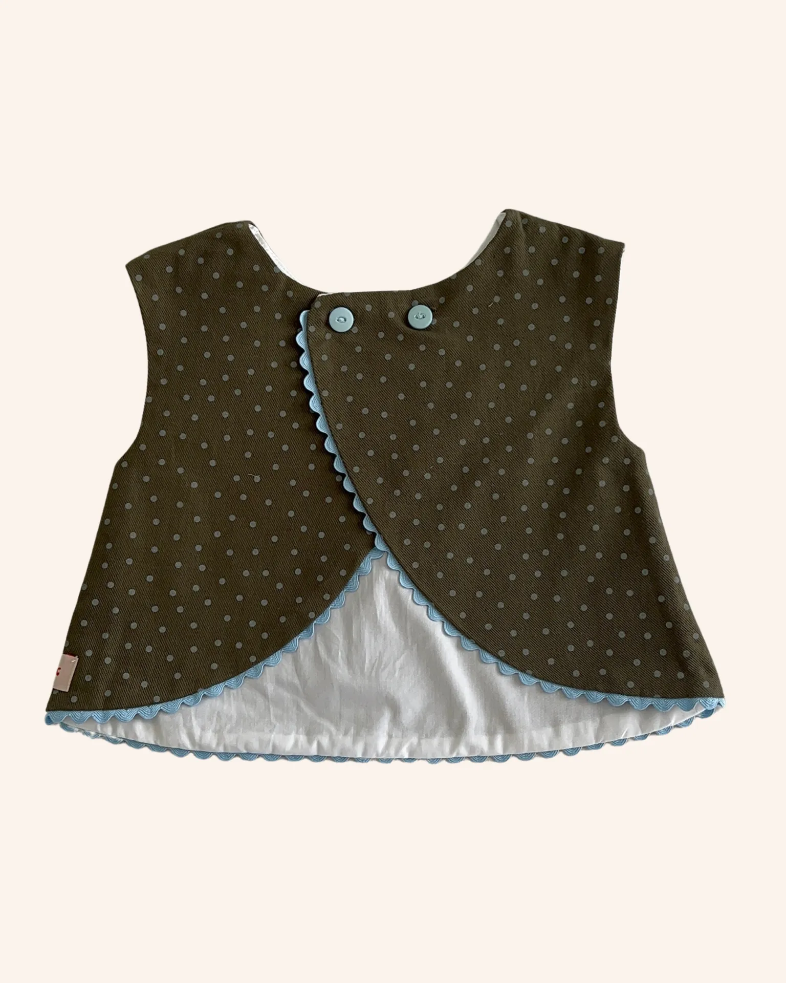 Blusa espalda cruzada polka dots - Imagen 2