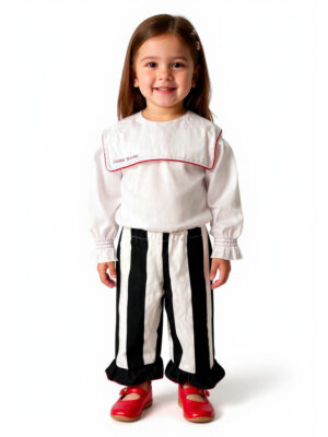 Pantalón rayas blanco y negro
