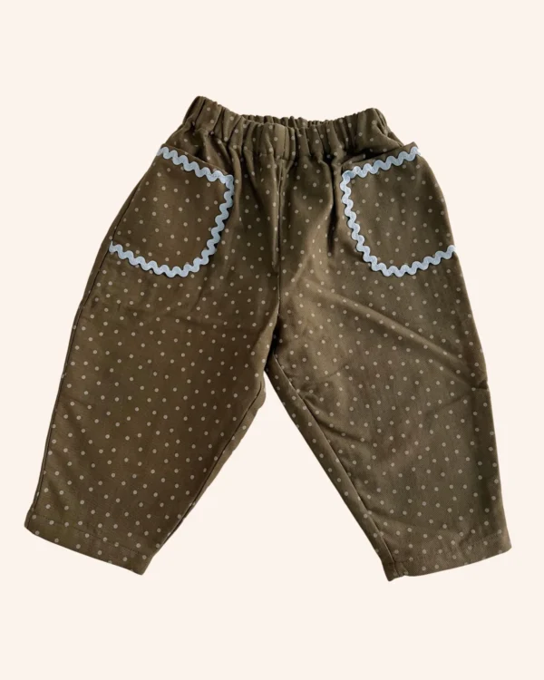 Pantalón largo globo - polka dots